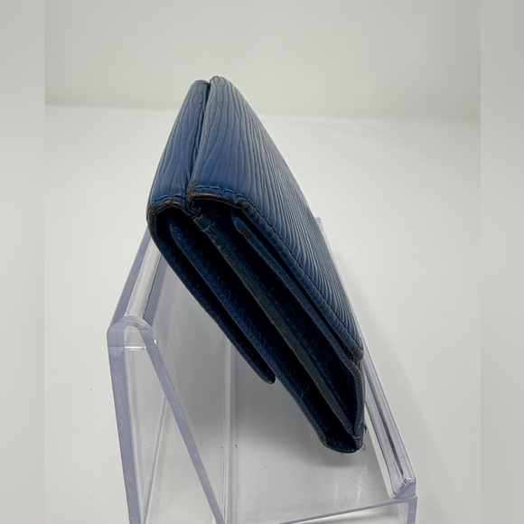 Louis Vuitton Blue Epi Compact Wallet GUC - Picture 3 of 9